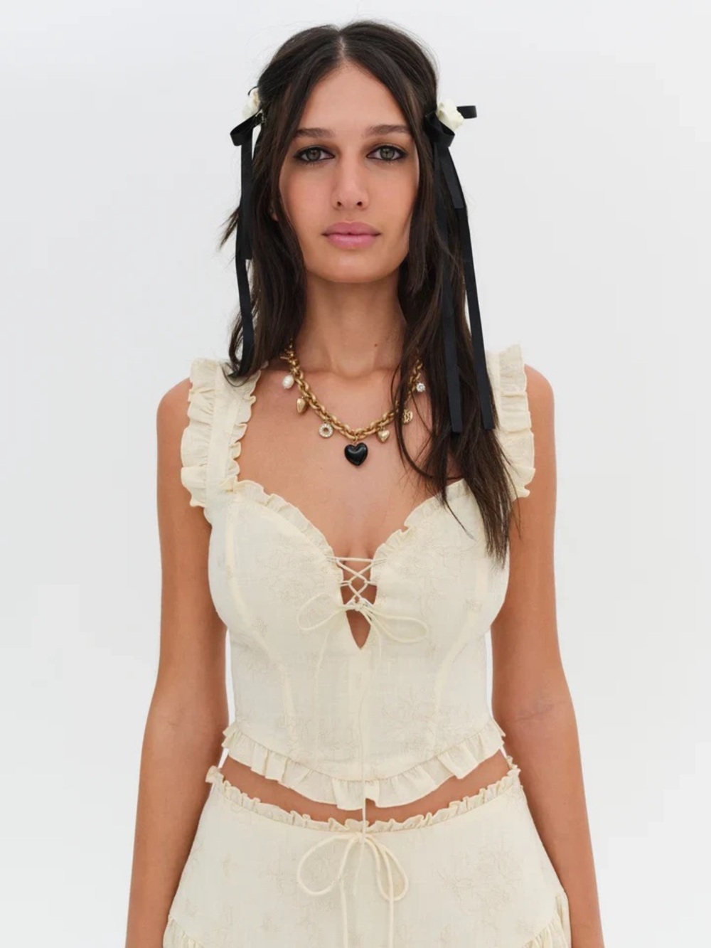NWOT For Love and Lemons Gigi Corset Top XS